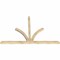 Ekena Millwork Richland Rough Sawn Timber Gable Bracket, Douglas Fir, 108"W x 72"H x 4"D x 4"F, 16/12 Pitch GBW108X72X0404RIC00RDF - alternate 3